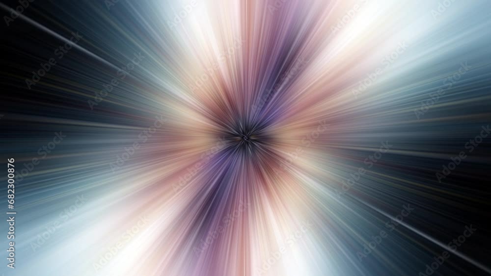 Poster animation vj loop of colorful center radial blurred shine ray animaion abstract background. abstract