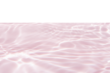 Pink water with ripples on the surface. Defocus blurred transparent white colored clear calm water surface texture with splashes and bubbles. Water waves with shining pattern texture background.