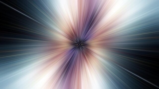 Animation VJ  loop of colorful center radial blurred shine ray animaion abstract background. Abstract motion background with shining lights.
