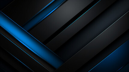 Modern Black Blue Abstract Minimalism: Stylish Background Design