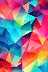 Obraz premium a colorful and intricate pattern of geometric shapes