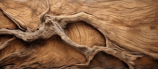 The old hardwood trunk of the tree displayed an abstract, natural texture, reminiscent of organic design found in the environment, as though the wooden skin of the plant yearned to showcase its - obrazy, fototapety, plakaty