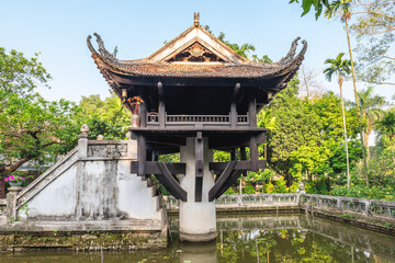 One Pillar Pagoda, officially known as Dien Huu Pagoda, in Hanoi, Vietnam
