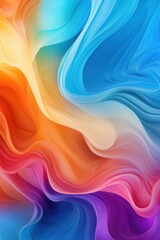 Obraz premium gradient swirl of bright colors, creating a playful and fun abstract background