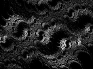 Abstract fractal black and white background