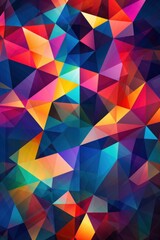 Fototapeta premium a colorful and intricate pattern of geometric shapes