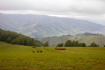 Beautiful view of the mountains in autumn