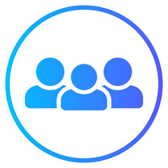 customer gradient icon