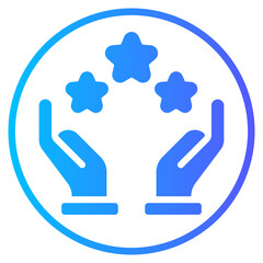 hands gradient icon