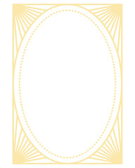 Luxury golden geometric shape frame illustration