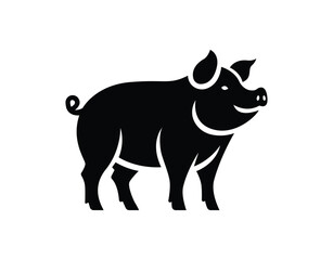 Farm Pig Icon Vector