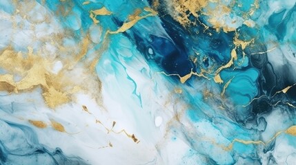Stone marble texture background ultramarine blue and gold. Patterned natural of abstract wall marble