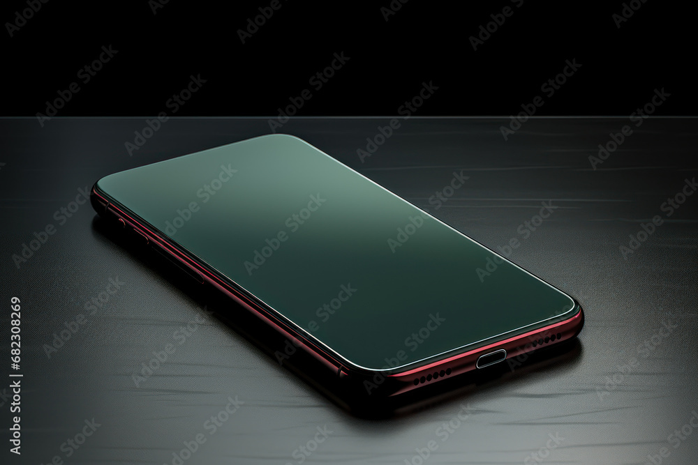 Aufkleber a sleek and modern smartphone with a blank screen, reflecting the ever-evolving technology. concept 