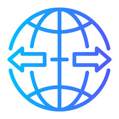 global online gradient icon