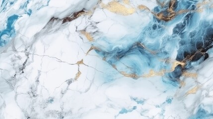 Stone marble texture background blue golden white colors. Patterned natural of abstract wall marble