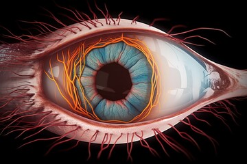 view side eye human Structure