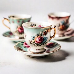 Obraz na płótnie Canvas cup of tea and saucer