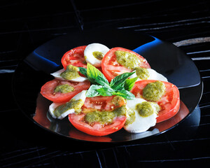 salad with tomatoes and mozzarella