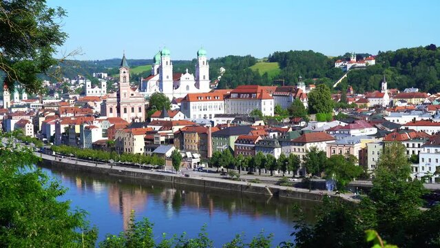 Blick über Passau, Bayern, Deutschland 
