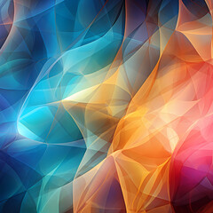 abstract prism-like patterns representing celestial waves