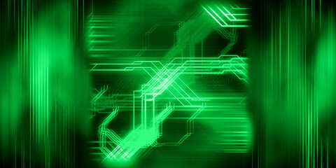 cyberpunk gaming scifi technology wallpaper abstract background, futuristic scene 3d illustration rendering for gamer