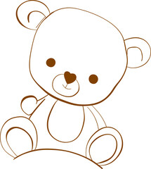 Cute teddy sketch