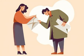 communication correspondence, service, Postal envelope large other each pass man woman A