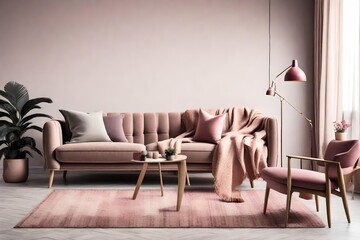 modern living room with sofa