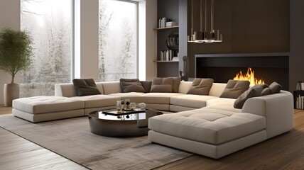 a wonderful and modern sofa for home comfort