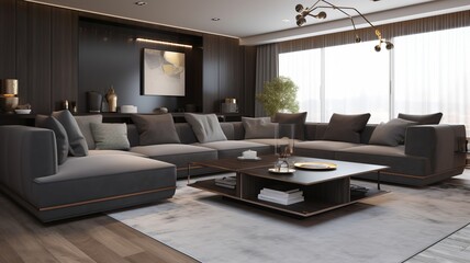 Obraz na płótnie Canvas a wonderful and modern sofa for home comfort