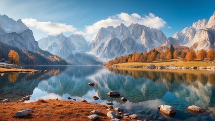 lake in the mountains