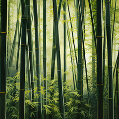 linear representations of a bamboo grove