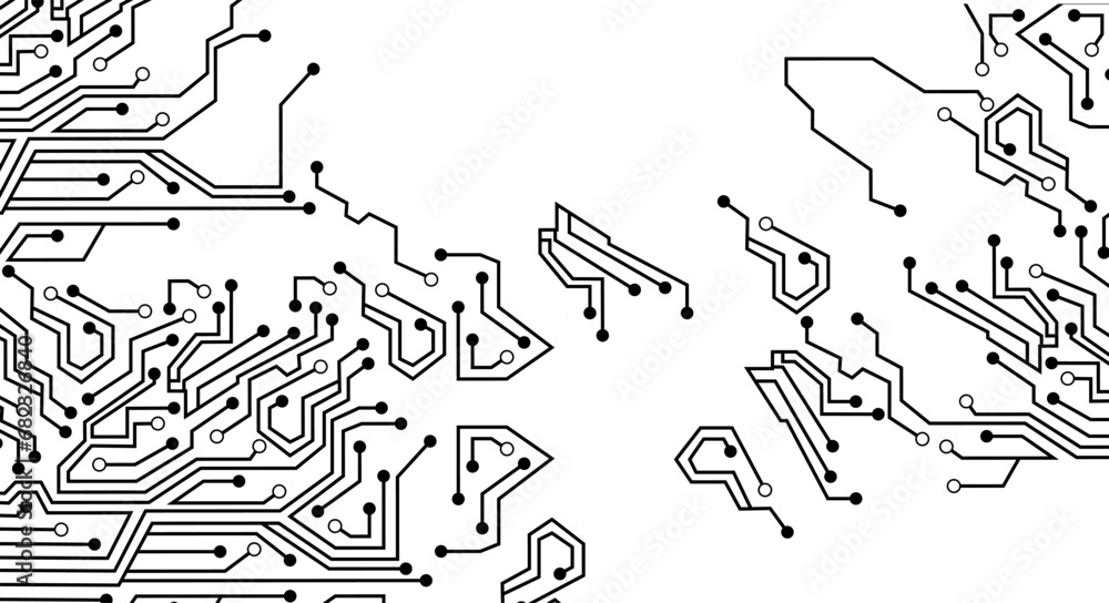 Poster conductor path as a decoratelectrical engineering.ive.