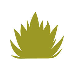 Green grass vector isolated flat design