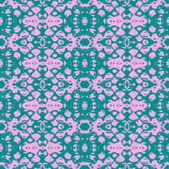 Old wallpaper on the wall.