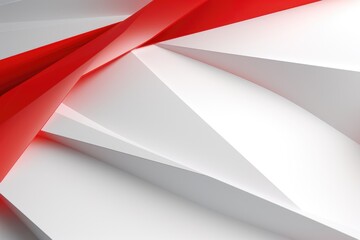 Abstract background of polygons on white background, red sectors. - obrazy, fototapety, plakaty