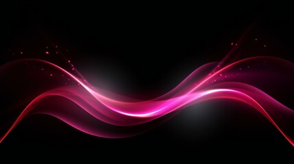 Abstract Cosmic Energy Flow in Vibrant Pink and Red Hues