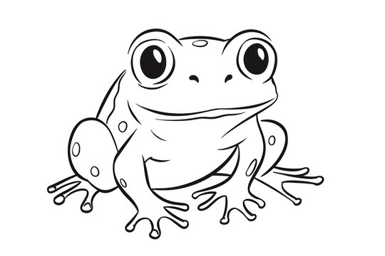  a frog on a white background with a black and white line drawing of a frog on a white background with a black and white line drawing of a frog on a white background.
