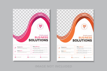 Abstract corporate business flyer design