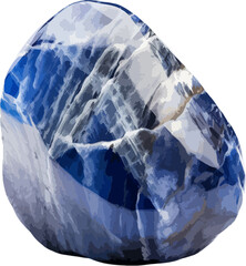 Sodalite stone gem clip art