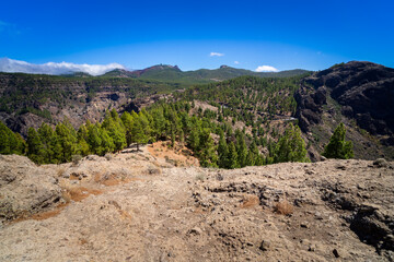 Gran Canaria. Hiking to the Roque Nublo Rock Formation.