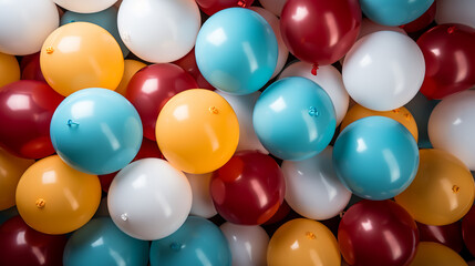 Lots of colorful balloons as background