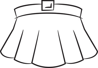 Skirt Sketch Illustration