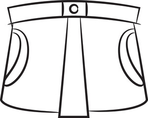 Skirt Sketch Illustration