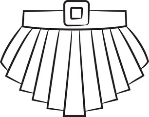 Skirt Sketch Illustration