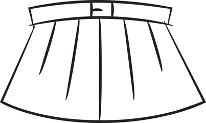 Skirt Sketch Illustration