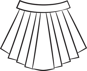 Skirt Sketch Illustration