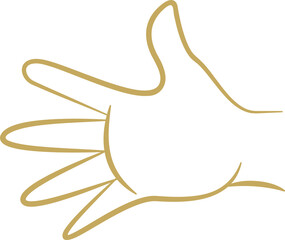 Five Number Hand Gesture
