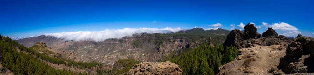 Gran Canaria. Hiking to the Roque Nublo Rock Formation.