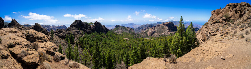 Gran Canaria. Hiking to the Roque Nublo Rock Formation.